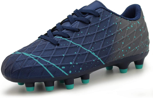 Tobfis Kids Athletic Outdoor Firm Ground Soccer Cleats Shoes(Toddler/Little Kid/Big Kid)