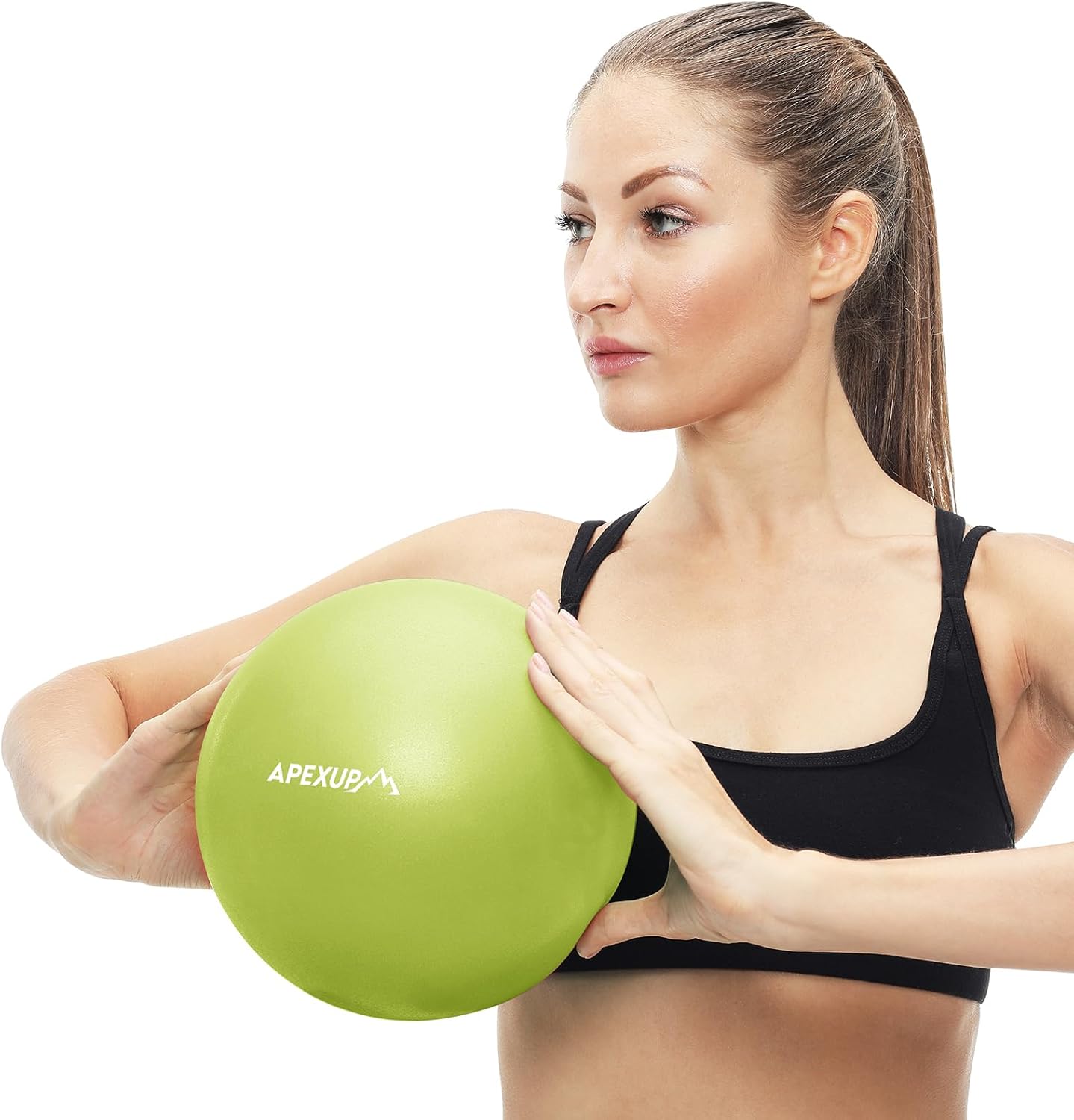 APEXUP Yoga & Pilates Ball - Anti Slip Heavy Duty Gym Ball for Fitness, Balance & Core Workout