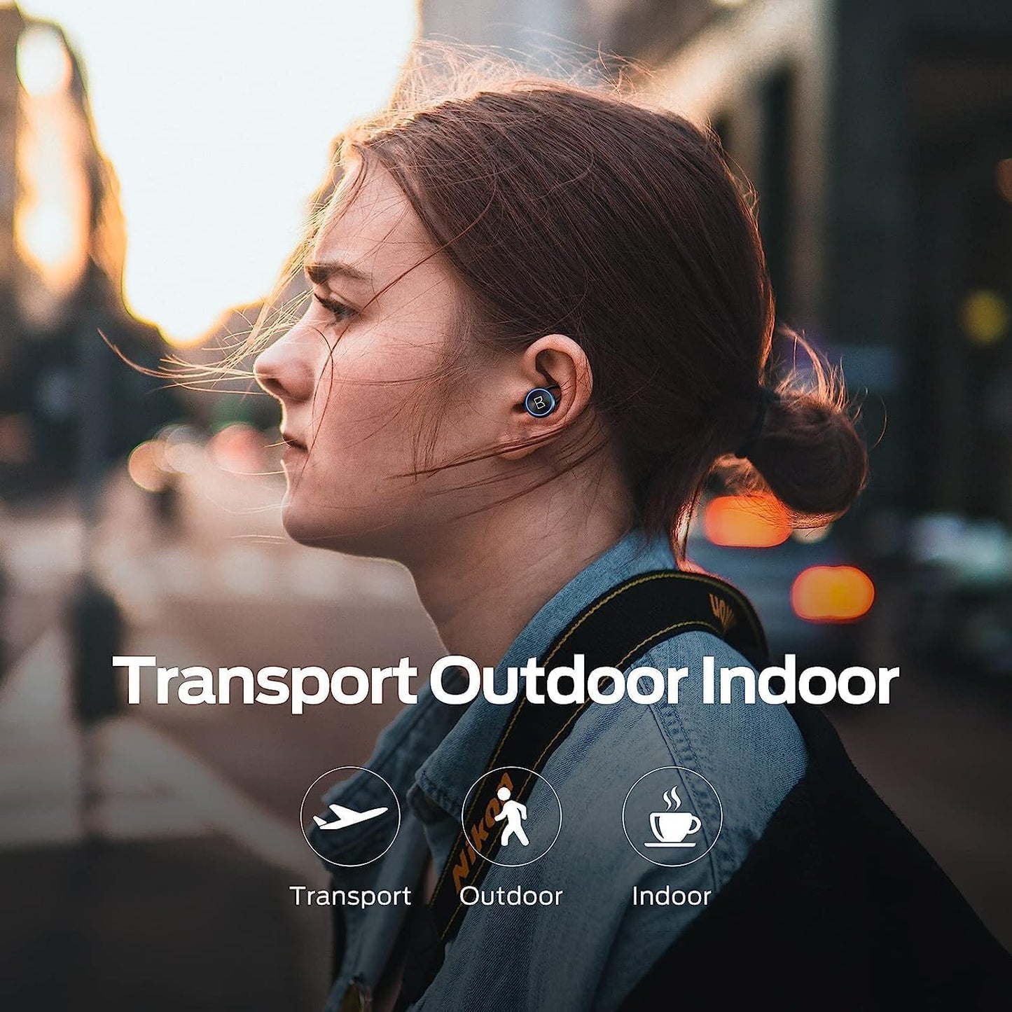 Monster Clarity 101 AirLinks Wireless Earbuds, Bluetooth 5.0 in-Ear Headphones with Charging Case, Stereo Earphones Deep Bass Sound, IPX5 Waterproof, Built-in Mic, Clear Call, Secure Fit for Sports