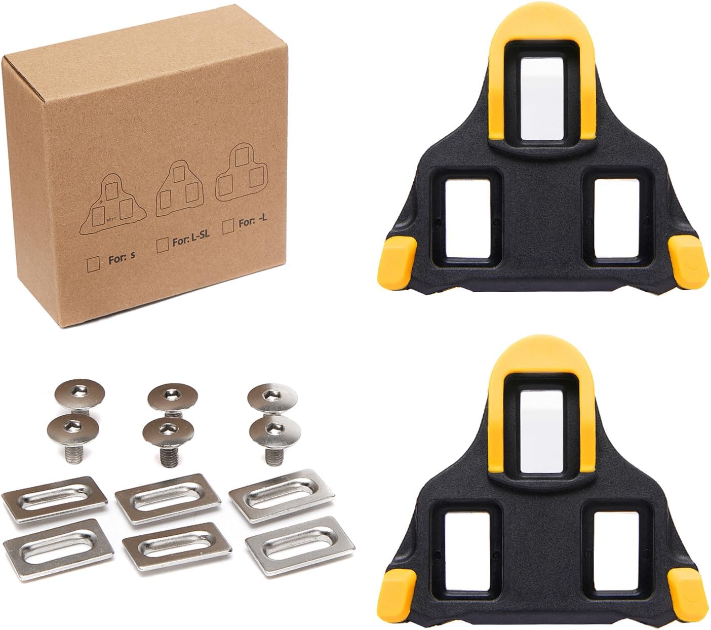 Bike Cleats Compatible with Shimano SPD-SL Locking Cycling Pedals Indoor Cycling & Road Bike Cleats