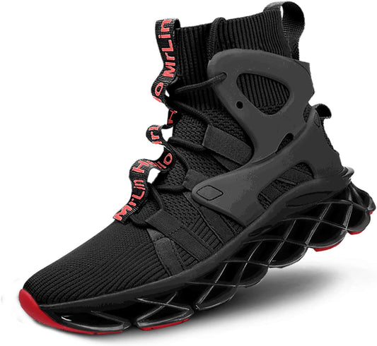 Hello MrLin Men's Running Shoes Non Slip Athletic Tennis Walking Blade Type Sneakers Hip Hop