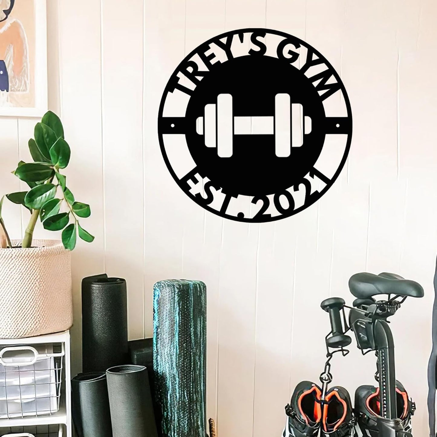 Luxury Personalized Gym Metal Sign, Custom Home Gym Decorations, Gifts for Fitness Lovers, Workout Room Decor, Gym Signs, Christmas Gifts 8