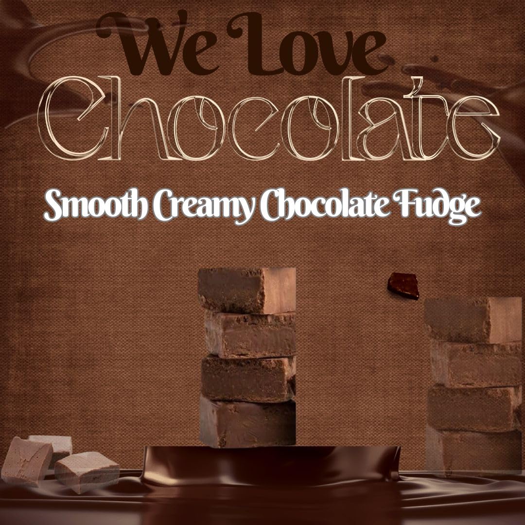 Nuts To You Sugar Free Smooth Creamy Chocolate Fudge | Fresh Gourmet Candy | Decadent and Delicious Handcrafted Fudge 6.6 Oz. (Pack of 1)