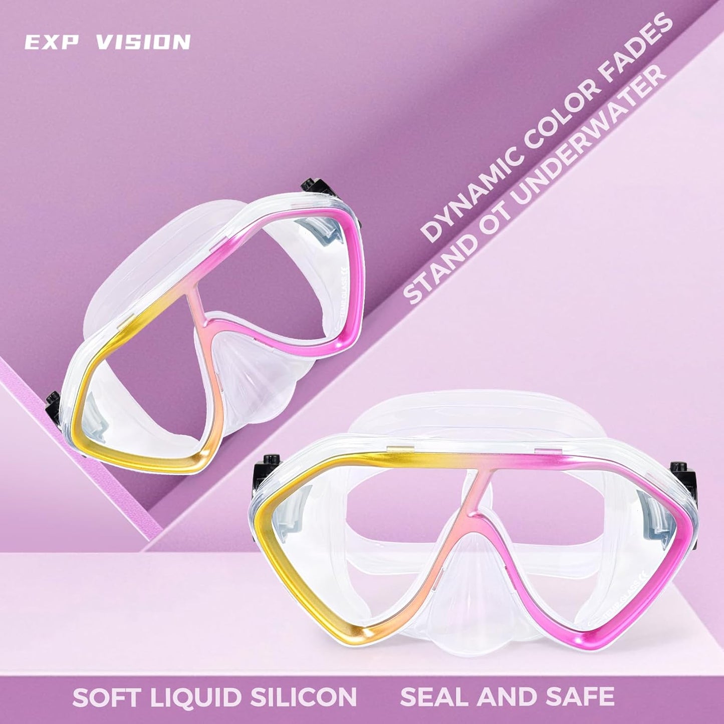 Scuba Diving Mask for Adults - Premium Anti-Fog Snorkeling Mask Comfortable & Leak-Proof Swim Goggles with Nose Cover for Scuba Diving, Snorkeling & Underwater Adventures