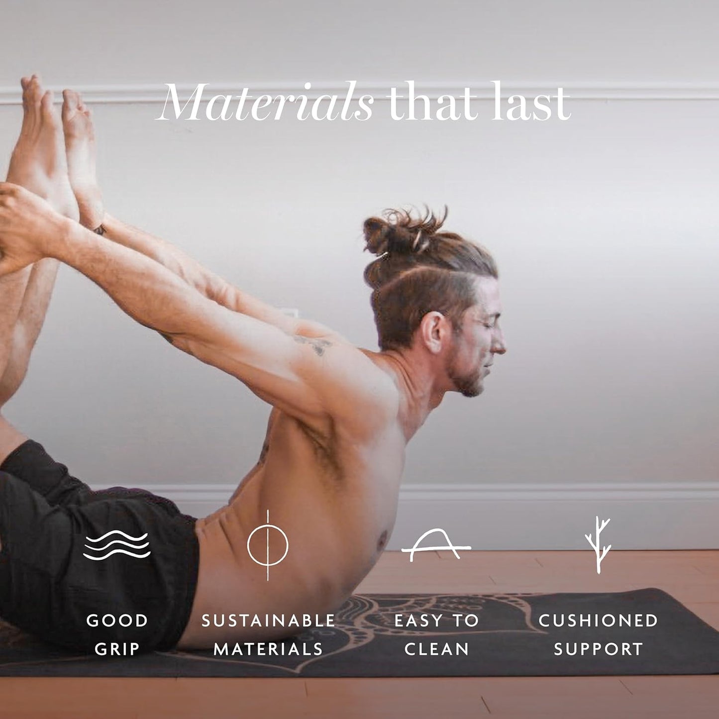 Cork Yoga Mat - Artist Designed, Premium Printed Eco-Friendly Non-Slip mat, Great for Regular & Hot Yoga, Pilates, Workouts 72 inch x 24 inch x 3mm Thick