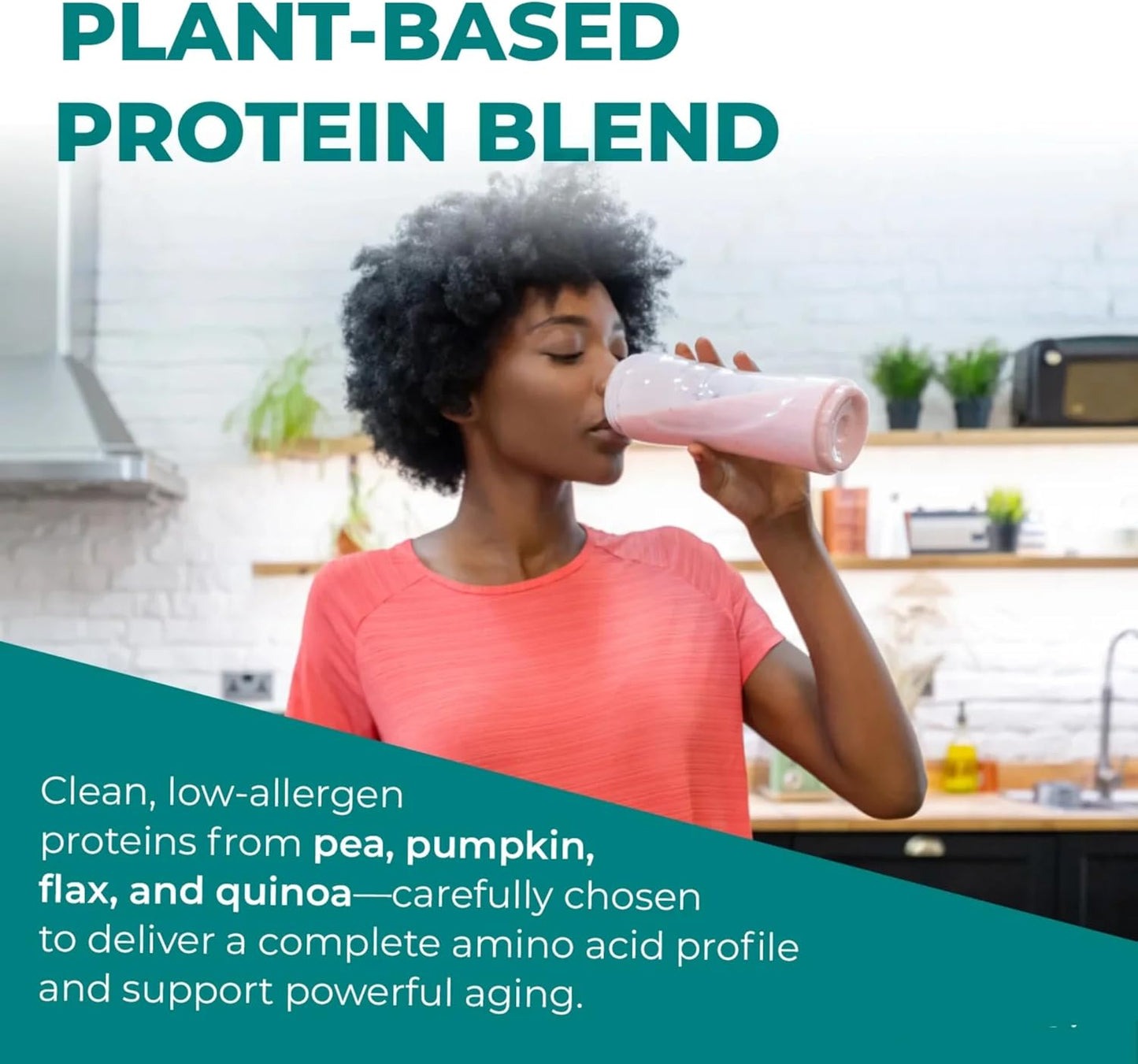 Reignite Wellness by JJ Virgin | Vanilla Plant-Based All-in-One Shake | Plant Protein Powder, Vitamins, Minerals, Greens & Aminos | 22g of Plant Protein | 30 Servings