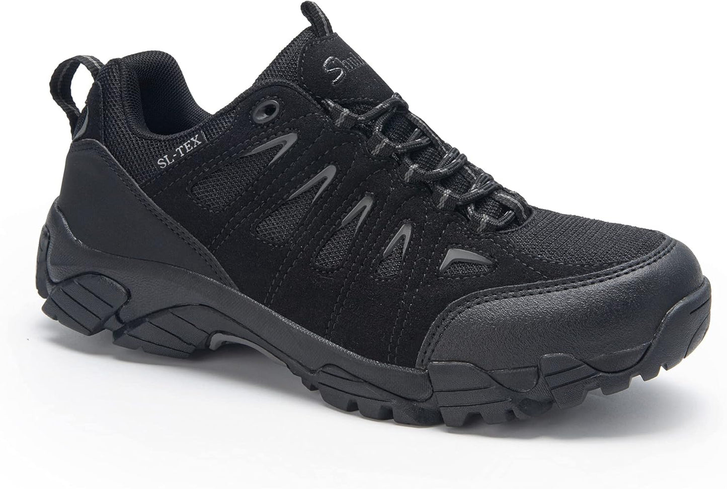 SHULOOK Men's Waterproof Hiking Shoes Lightweight Anti Slip Outdoor Ankle Boots Breathable Hike Trekking Trails Shoe
