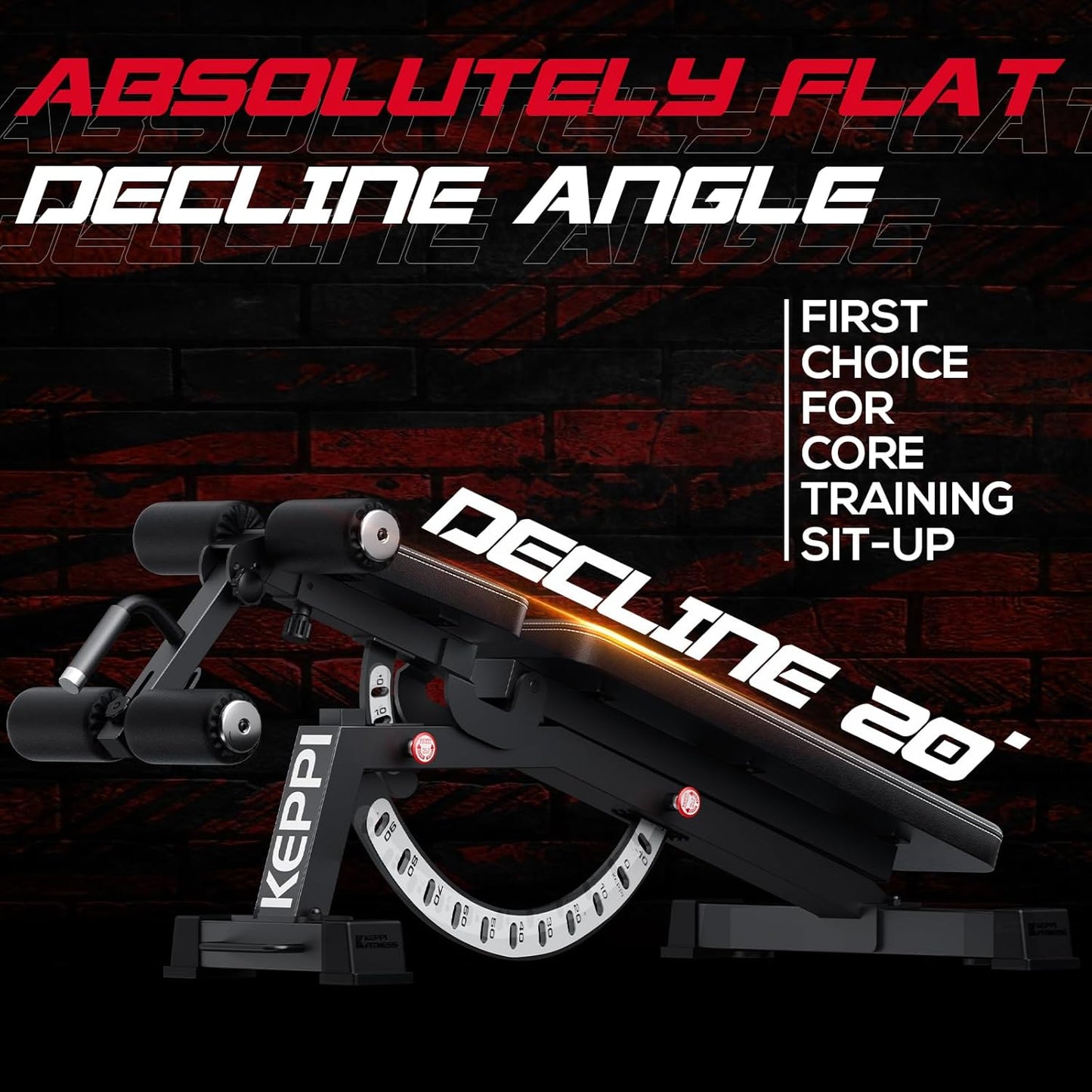 Keppi 1200LB Weight Bench, Heavy Duty Bench1000 PRO Adjustable Workout Bench Press Set for Home Gym Strength Training, Removable Foot Catch for Incline Flat Decline Sit Up Bench for Full Body Fitness