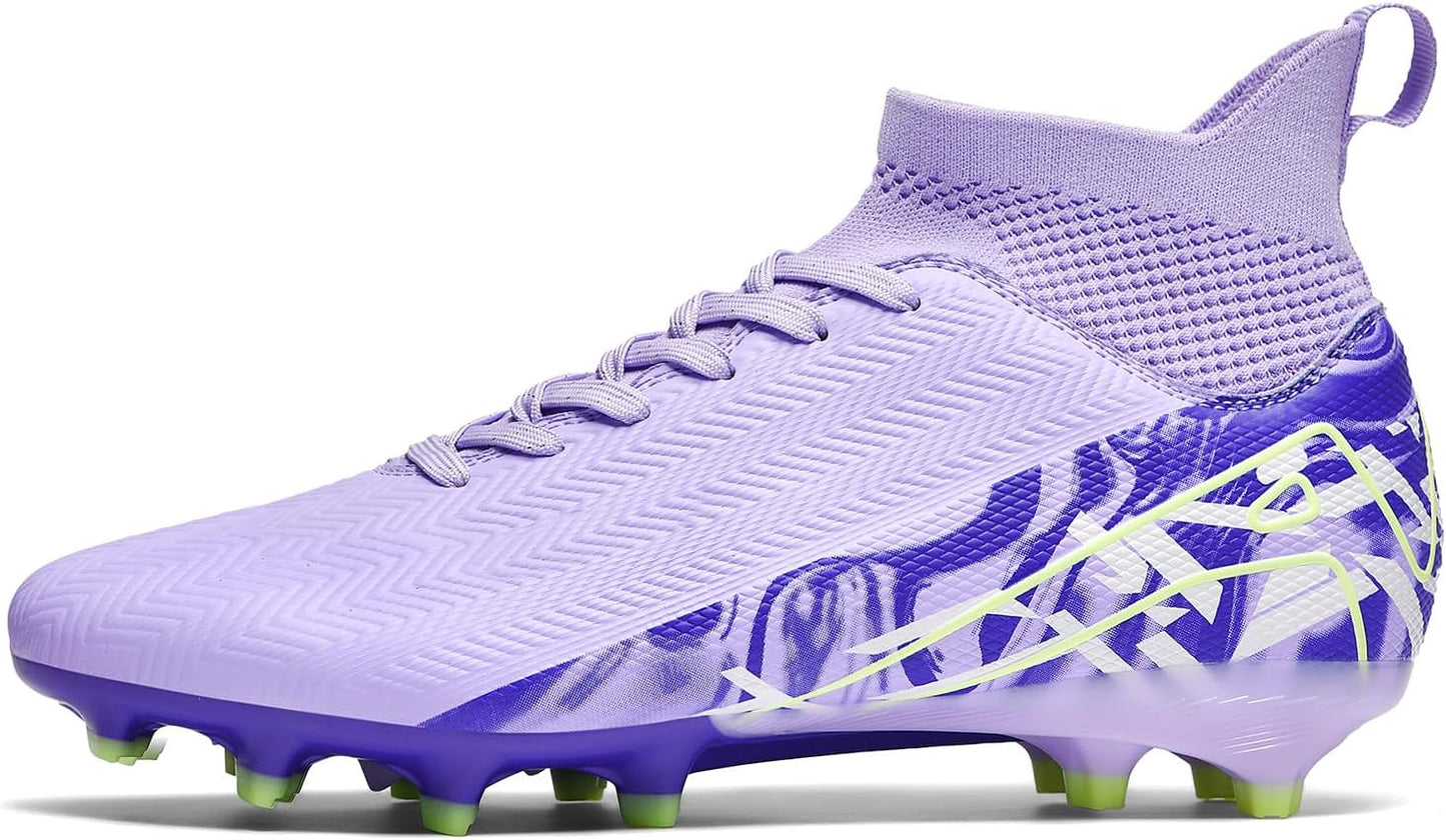 Indoor Soccer Cleats Mens Womens Turf Soccer Cleats Wide Socer Shoes FG AG TF High Ankle Football Boots