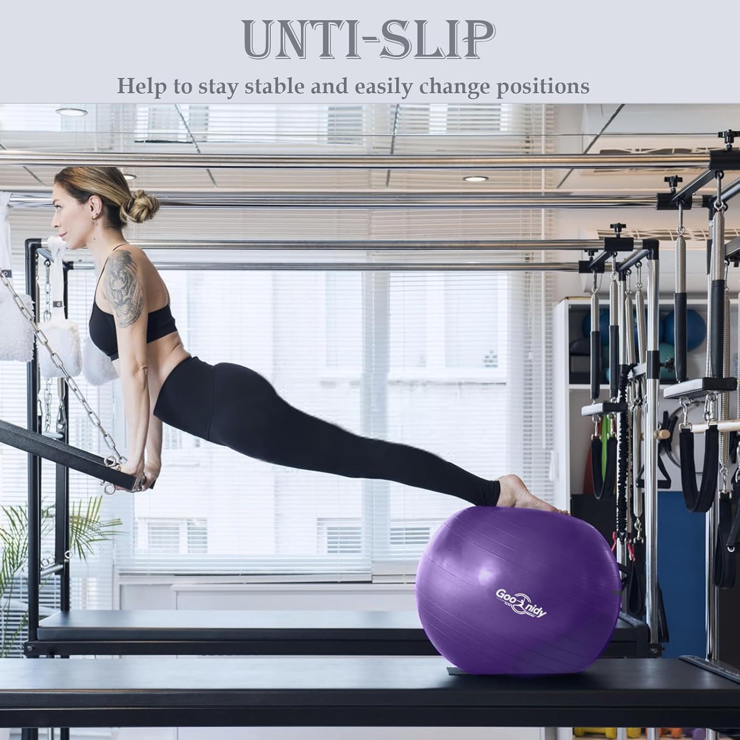 Soft Exercise ball, Anti-Burst Yoga Ball Chair Supports 2200lbs, Workout Equipment w/ Pump for Pregnancy Medicine Birthing Physical Therapy Stability Excersing Birth Swiss Fitness Gym Physio Labor Abs