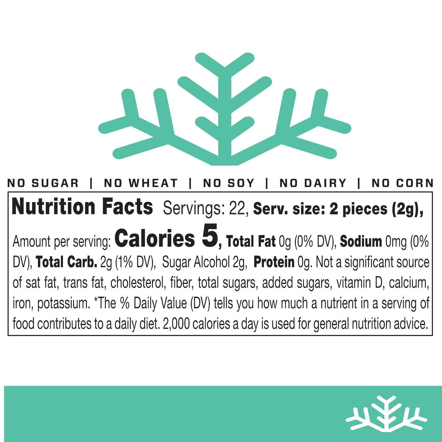 Wintergreen KETO Xylitol Candy Chips - SNØ 1.5oz Tin - Sugar-Free Candy With Only 2 Ingredients | Low Carbs, Diabetic-Friendly, Non-GMO, Vegan, GF & Kosher | Purest candy in the world!