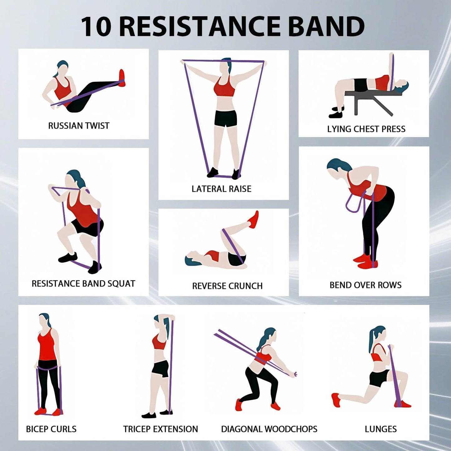 LEEKEY Resistance Bands Set for Pull-Up Assistance & Full-Body Training, Multi-Level Exercise Bands with Bag for Home Workouts, Physical Therapy, Strength Training (Men/Women)