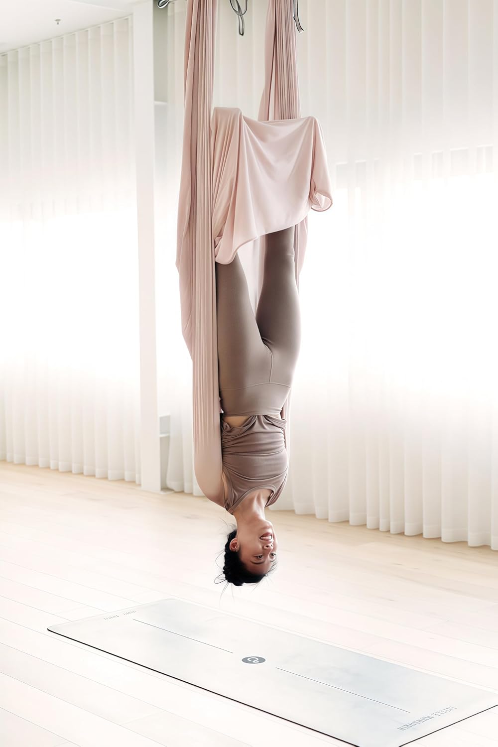 F.Life Aerial Silk Yoga Hammock & Swing for yoga Inversion,Strength training,starter hardware kit