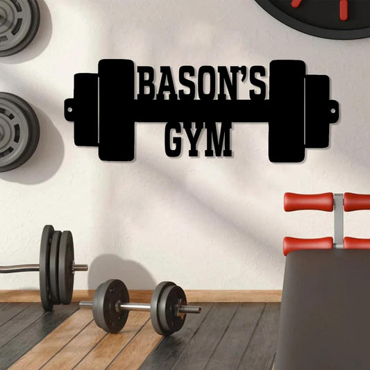 Luxury Personalized Gym Metal Sign, Custom Home Gym Decorations, Gifts for Fitness Lovers, Workout Room Decor, Gym Signs, Christmas Gifts 10