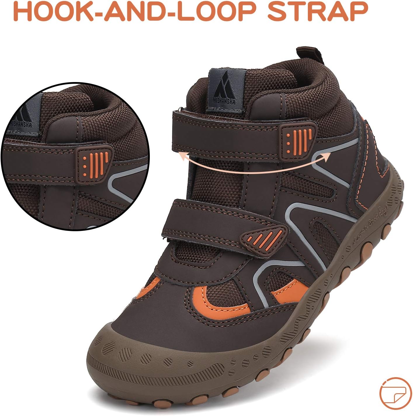 Mishansha Kids Water Resistant Hiking Boots, Boys Girls Anti Collision Anti-Skid Athletic Outdoor Adventure Trekking Shoes