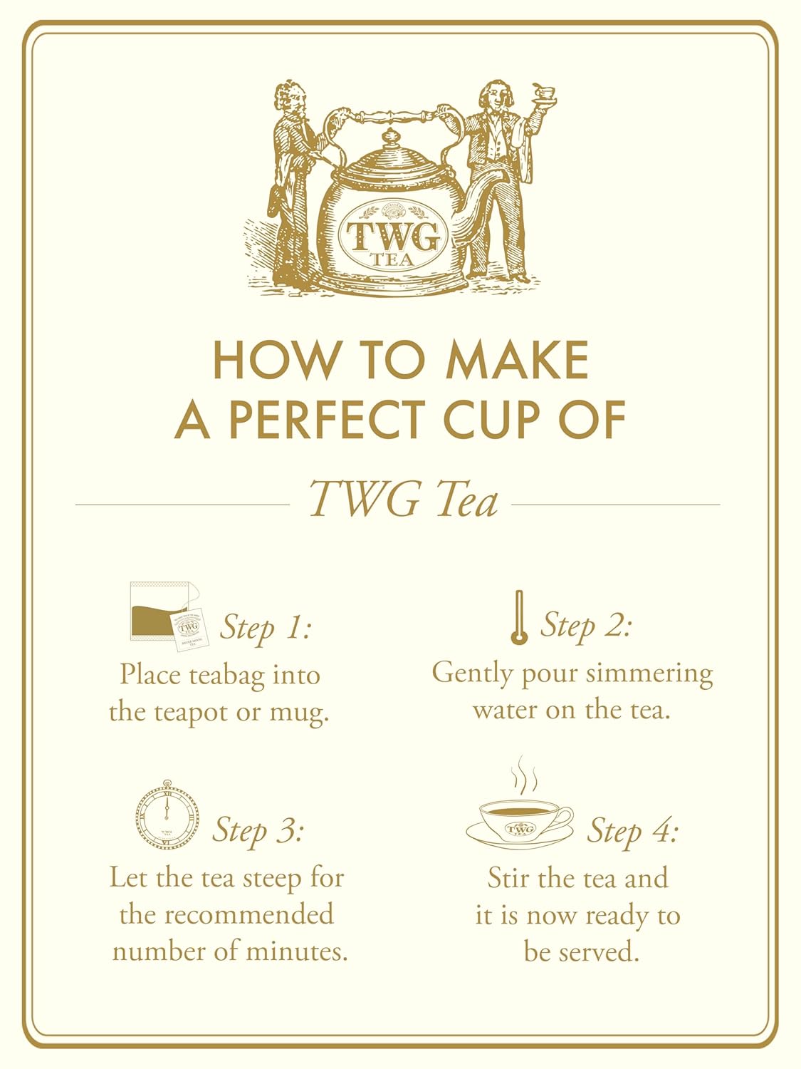 TWG Tea | Vanilla Bourbon Tea | Rooibos Tea | Vanilla | 15 Hand Sewn Cotton Tea Bags | Gift Set