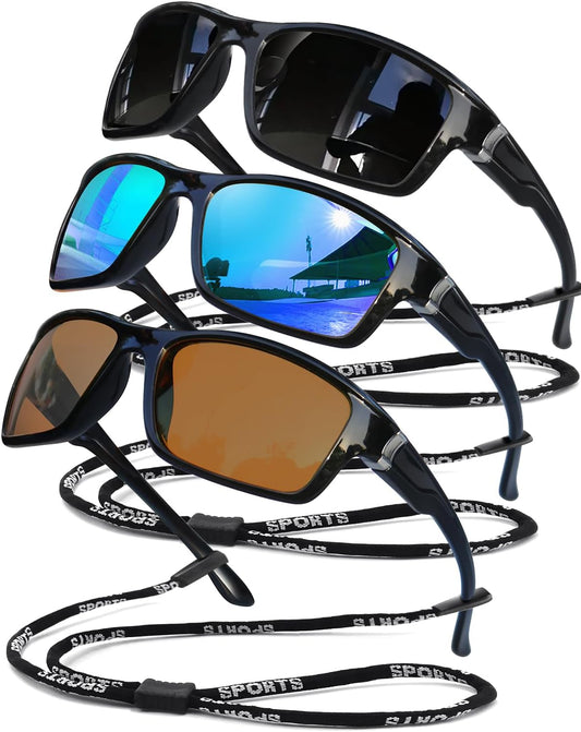 Polarized Sunglasses for Men Women Sports Goggles Lightweight Frame Cycling Running Fishing Driving UV400 Protection