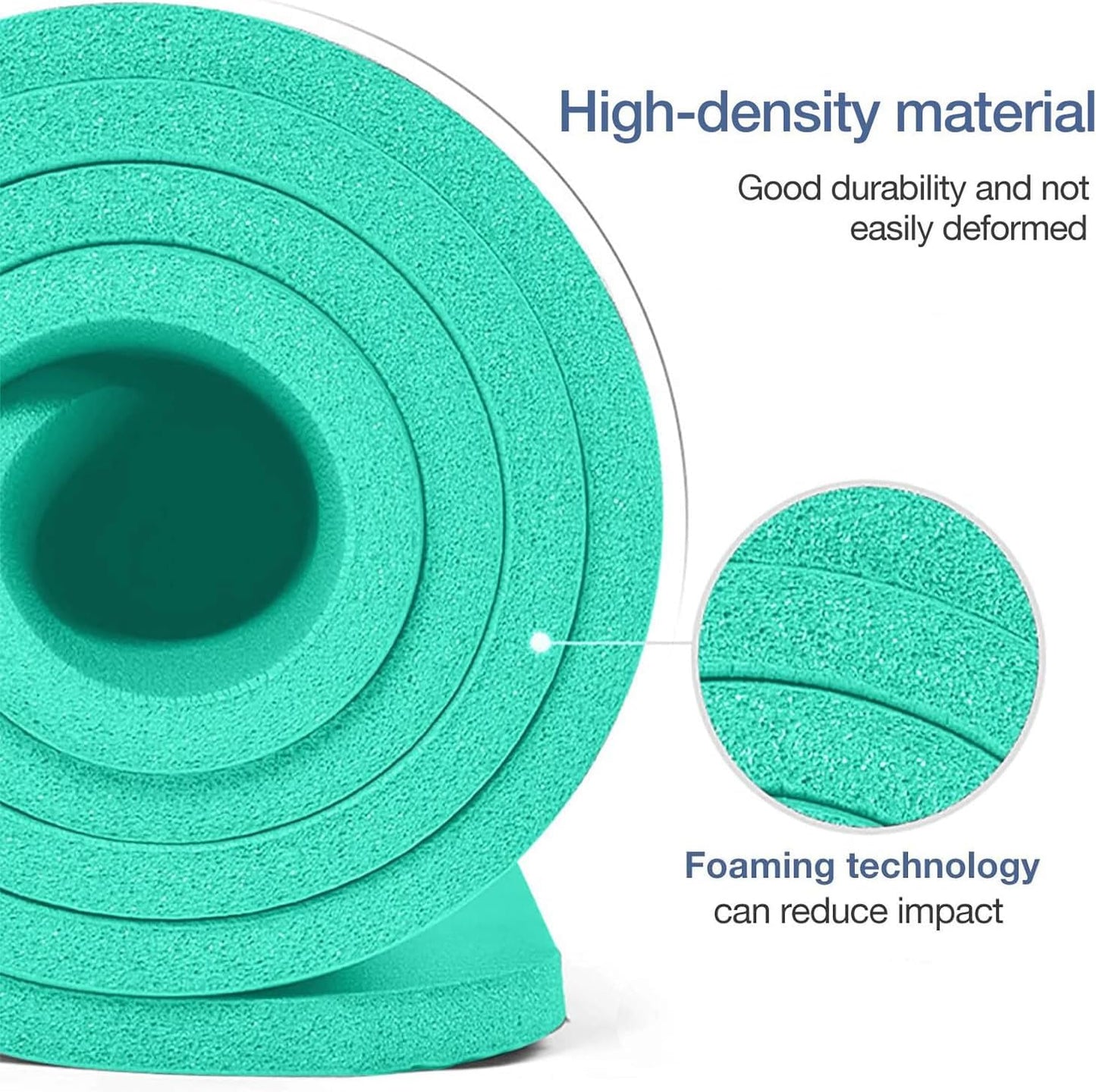 Thick Yoga Mat Non Slip, Large Size 72" L x 32" W x 0.6" TH, Premium Exercise & Fitness Mat with Carrying Strap and Bag, Workout Mats for Home