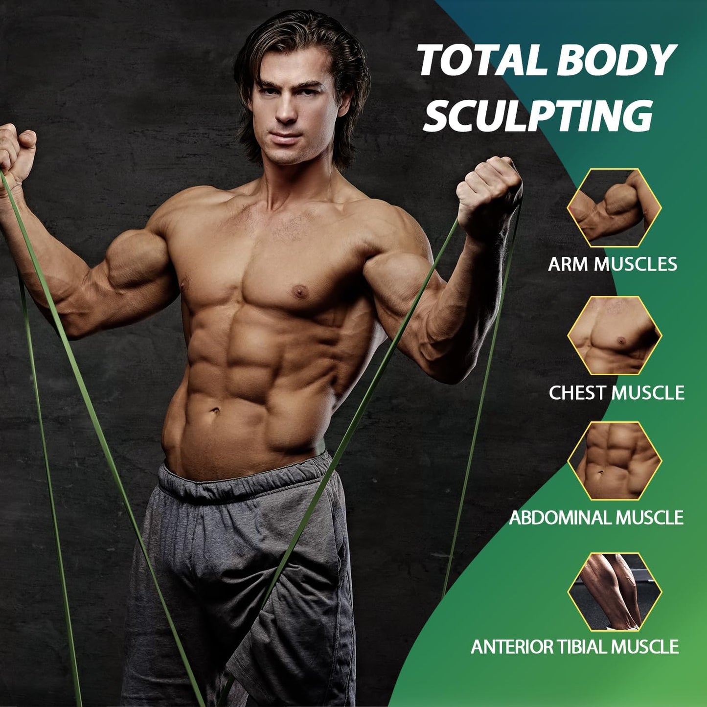 LEEKEY Resistance Bands Set for Pull-Up Assistance & Full-Body Training, Multi-Level Exercise Bands with Bag for Home Workouts, Physical Therapy, Strength Training (Men/Women)