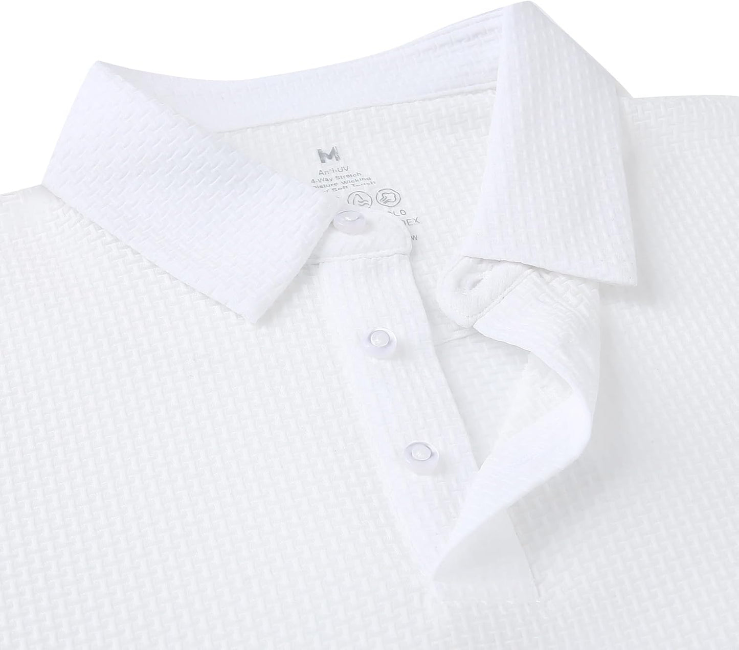 WARHORSEE Golf Polo Shirts for Men Short Sleeve Wrinkle Free 4 Way Stretch Moisture Wicking Performance Collared Tshirts