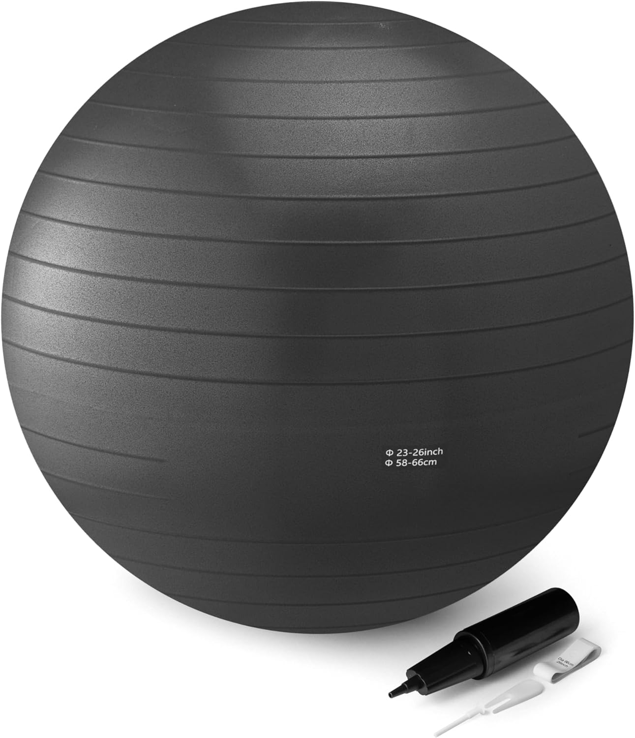 Amazon Basics Anti-Burst Exercise Ball with Pump, 23-26" Diameter