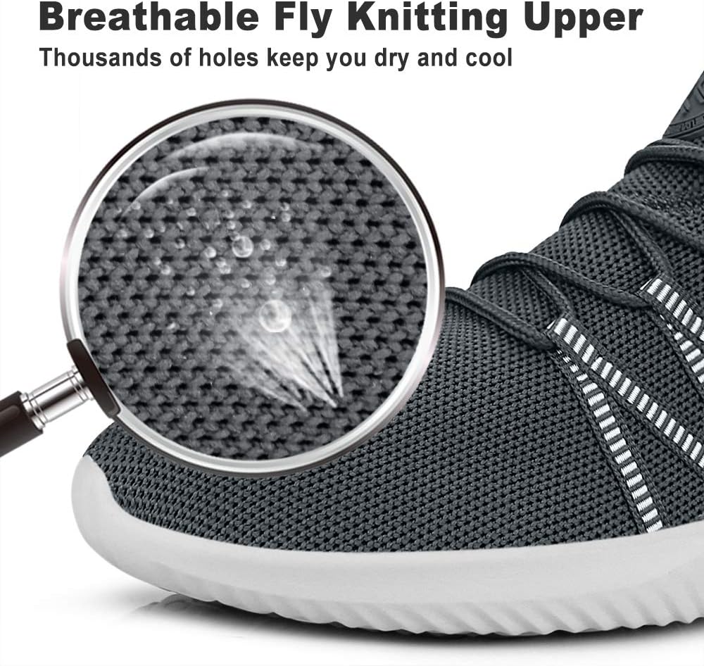 Feethit Mens Slip On Running Shoes Breathable Lightweight Comfortable Fashion Non Slip Sneakers for Men