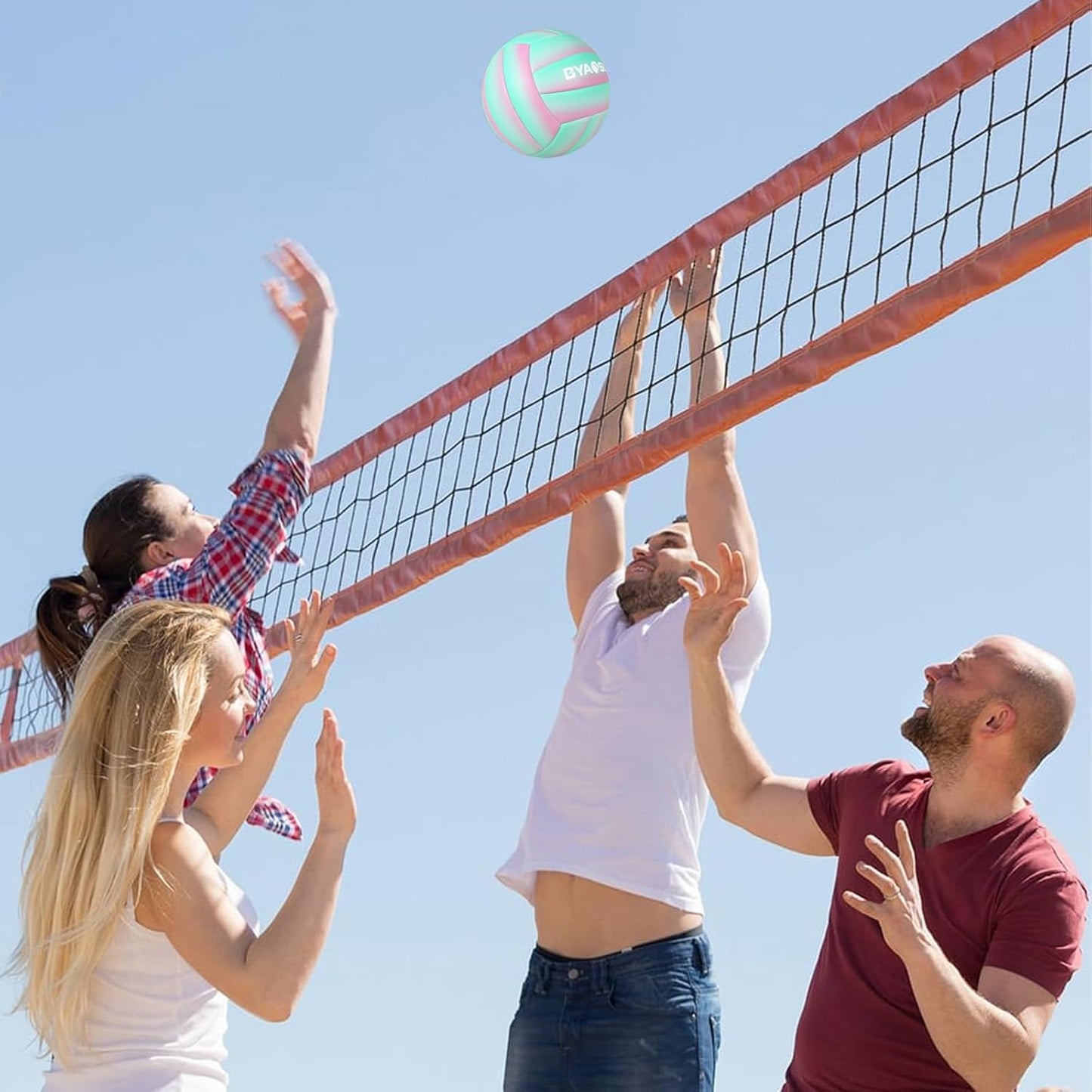 Soft Official Volleyball for Indoor Outdoor Beach, Size 5 Training Volleyball for Beginner Teenager Adult…