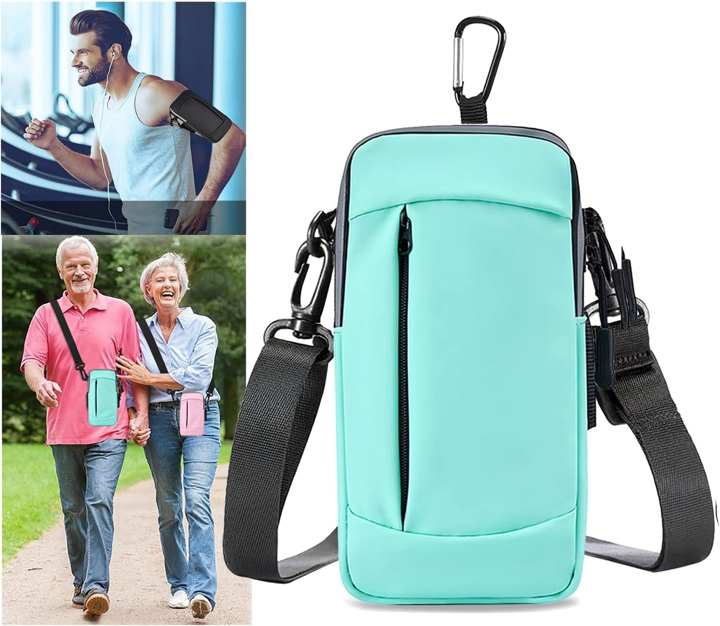 Phone Holder Arm Bands for Running Armband Small Crossbody Bags for Women Kids,iPhone 15 14 13 12 11 Pro Max Xs Xr X 6 7 8 Plus SE Mini Galaxy Ultra Edge S24 S23 Note