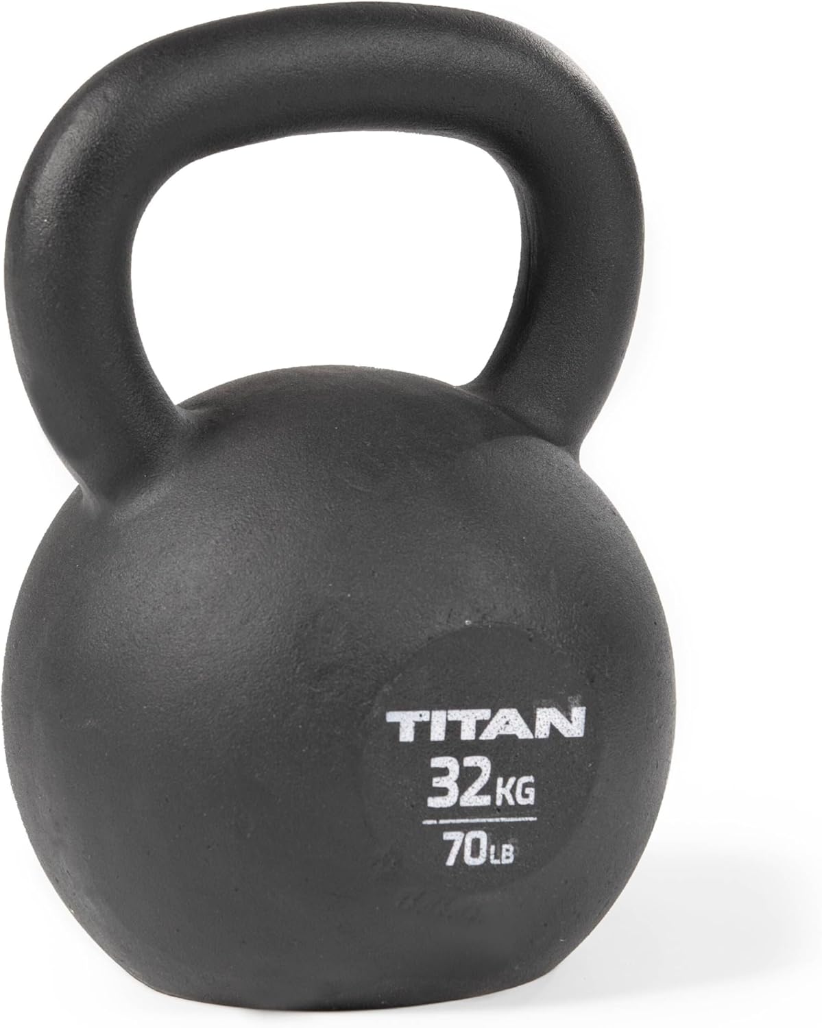 Titan Fitness Cast Iron Kettlebell, Single Piece Casting, KG and LB Markings, Full Body Workout