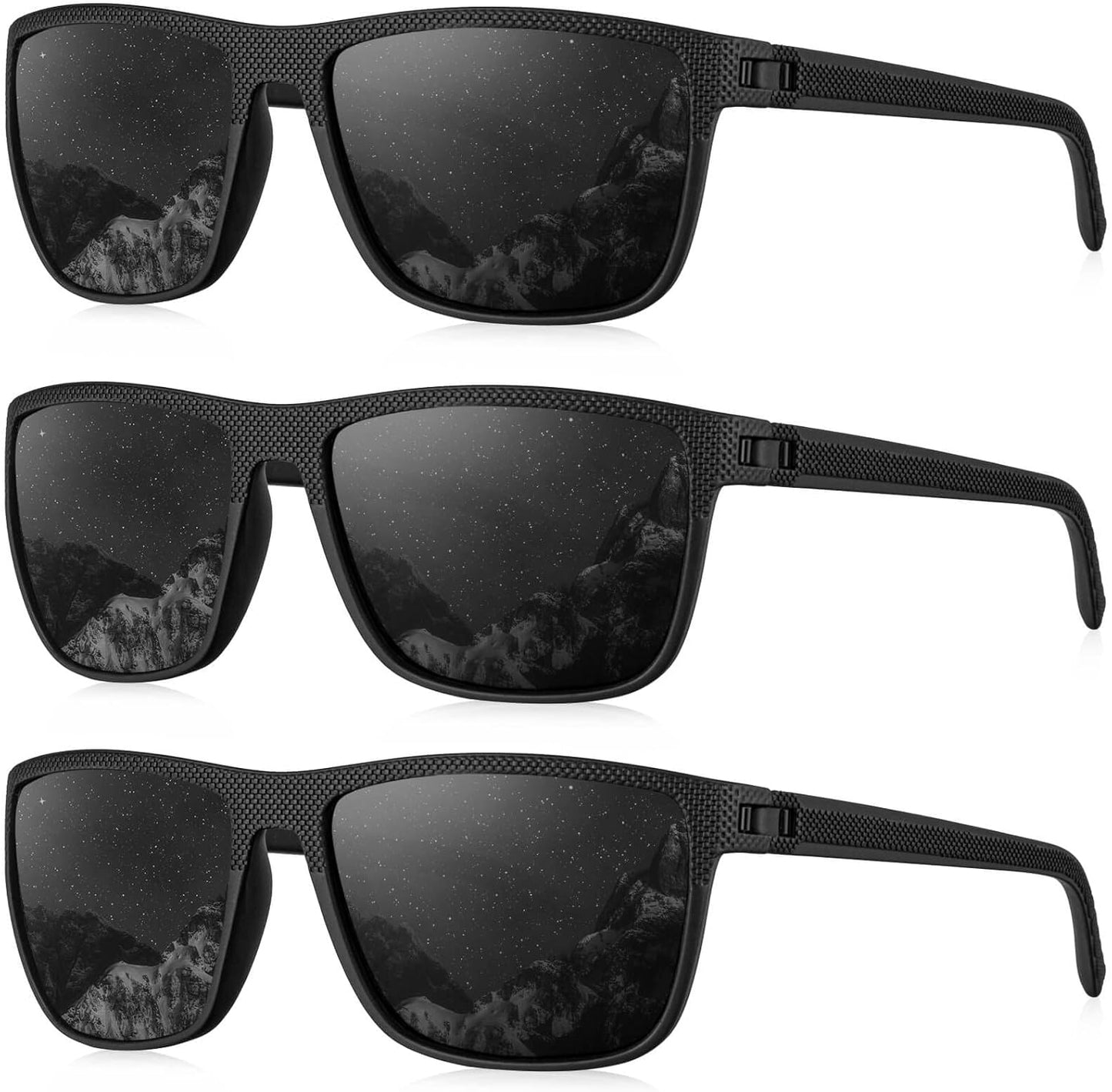KALIYADI Polarized Sunglasses for Men, Lightweight Sun Glasses with UV Protection for Driving Fishing Golf