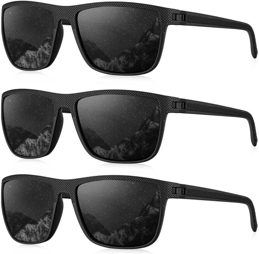 KALIYADI Polarized Sunglasses for Men, Lightweight Sun Glasses with UV Protection for Driving Fishing Golf