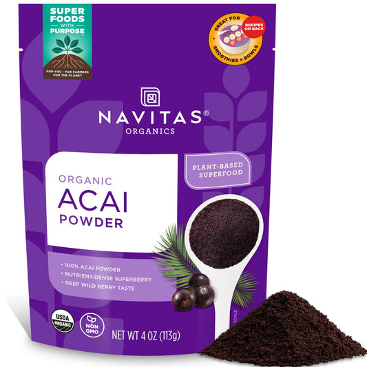 Navitas Organics Acai Powder, 4oz. Pouch, 38 Servings