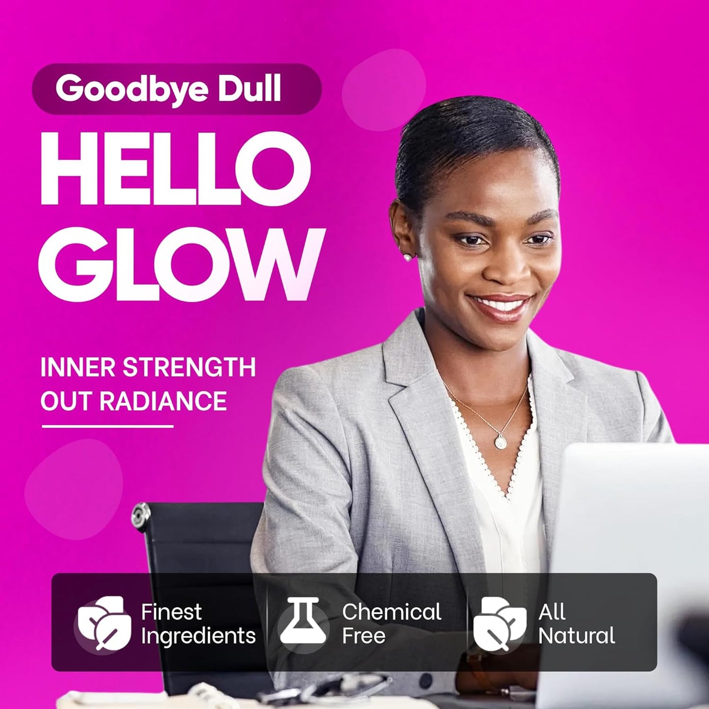 Liquid Collagen Peptide Drink - 10000mg Hydrolyzed Marine Collagen Peptides with Vitamin C, Premium Blend, Promote Healthy Hair Skin Nails Joints Bones, (1 Box, 10 Bottles)