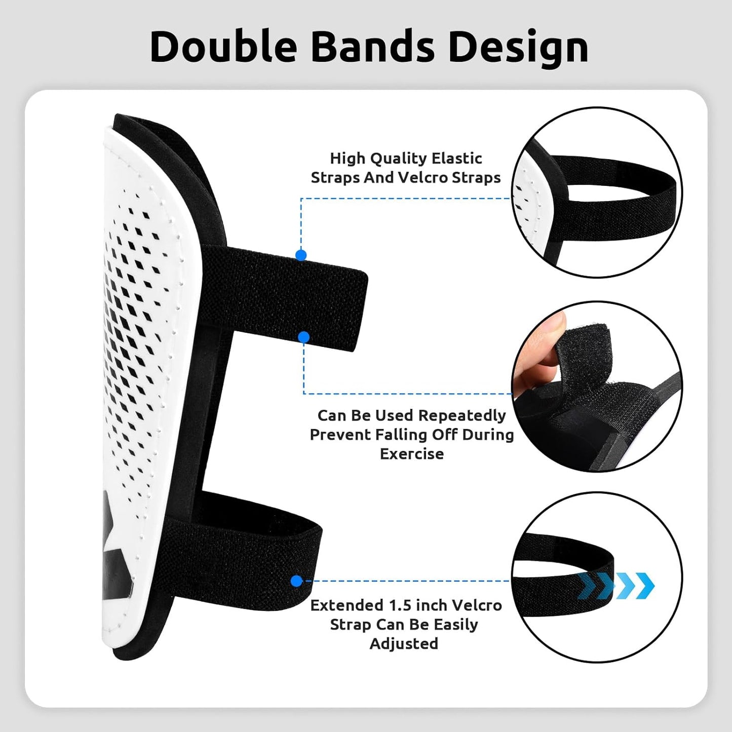 Shin Guards Soccer Youth Kids - Shin Guard for Boys Girls Teenagers Toddler 2-18 Years Old - Football Shin Pads Protection Equipment with Adjustable Straps