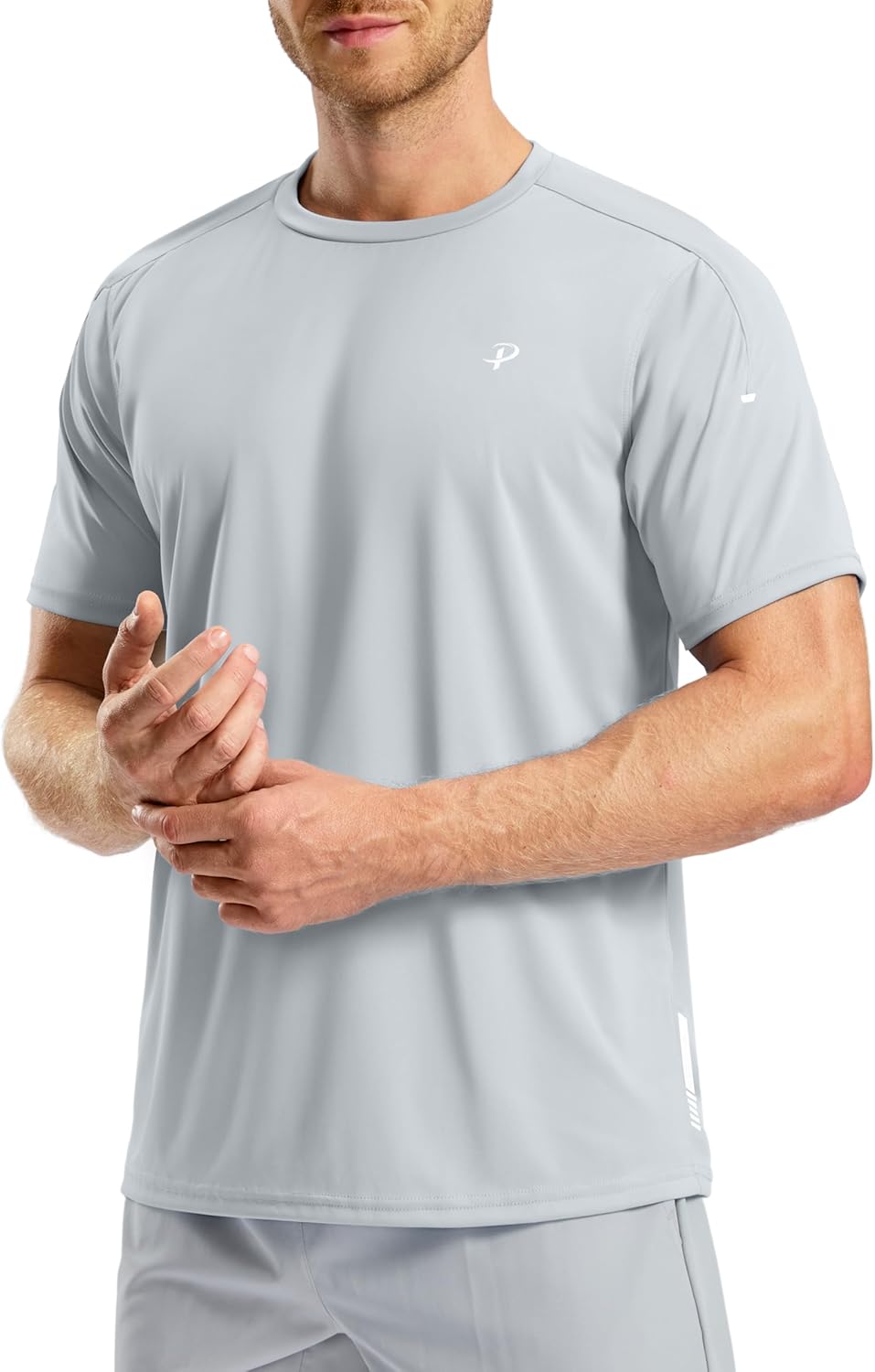 Pudolla Men's Workout Running T-Shirts Lightweight Quick Dry Athletic Gym Shirts for Men Short Sleeve Sport Tee Tops