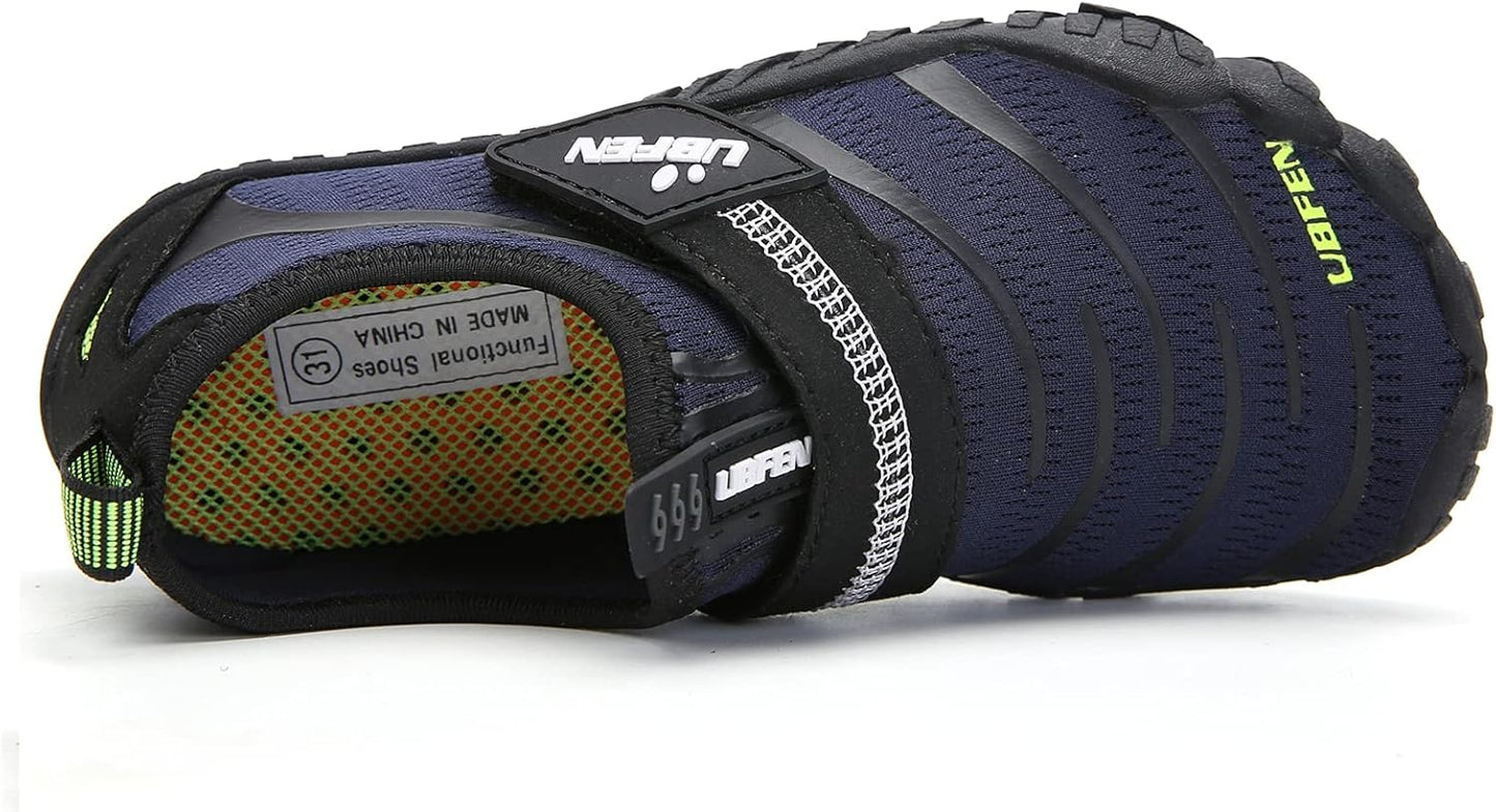 UBFEN Water Shoes for Kids Boys Girls Aqua Socks Barefoot Beach Sports Swim Pool Quick Dry Lightweight Toddler Little Big Kid