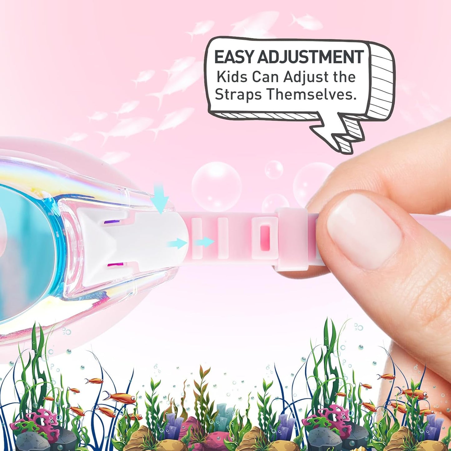 Aegend 2 Pack Kids Goggles, Swimming Goggles for Kids Age 4-16 Boys and Girls Youth, Anti-Fog Waterproof Anti-UV Pool Goggles