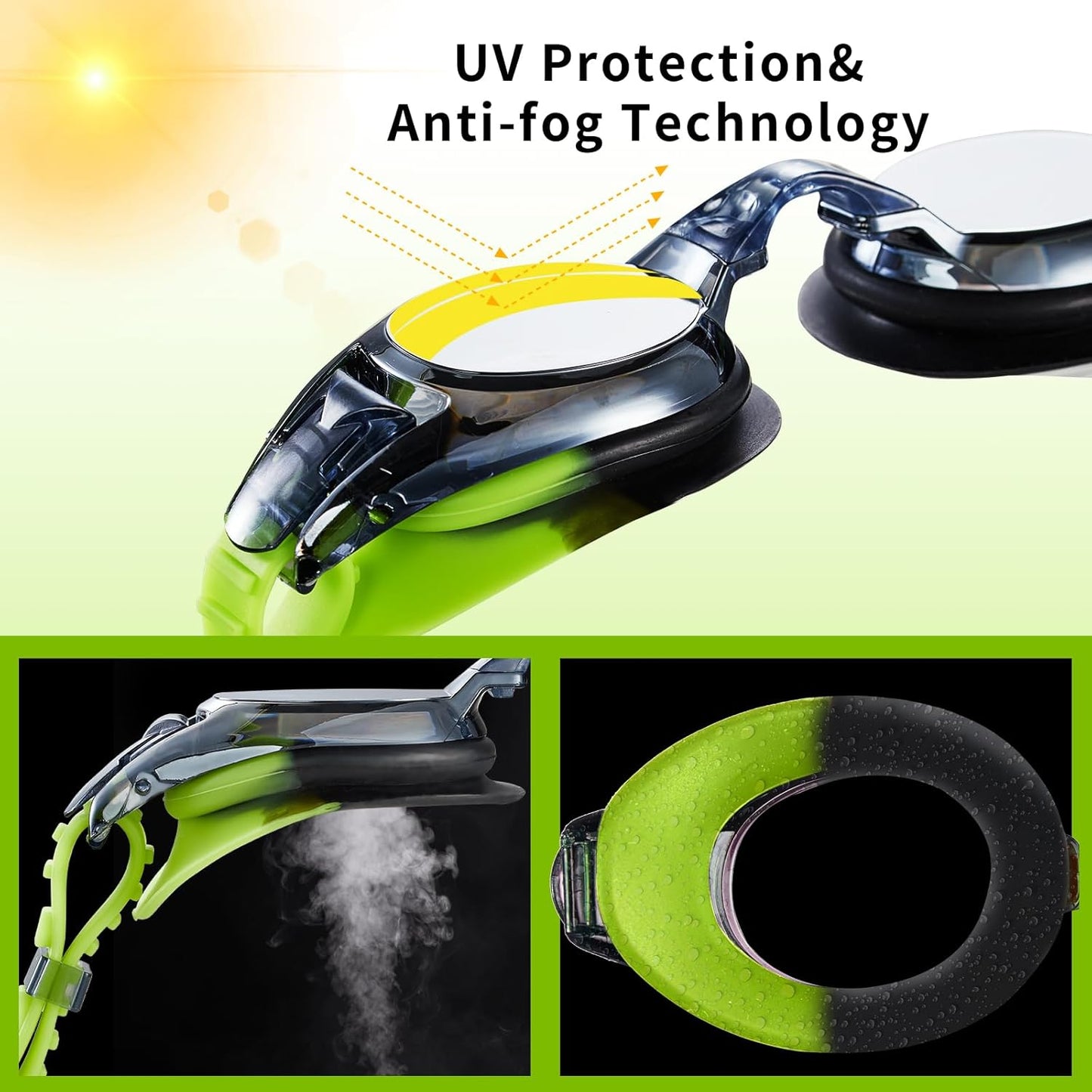 Aegend 2 Pack Kids Goggles, Swimming Goggles for Kids Age 4-16 Boys and Girls Youth, Anti-Fog Waterproof Anti-UV Pool Goggles