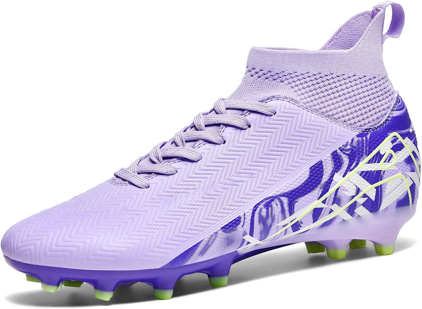 Indoor Soccer Cleats Mens Womens Turf Soccer Cleats Wide Socer Shoes FG AG TF High Ankle Football Boots