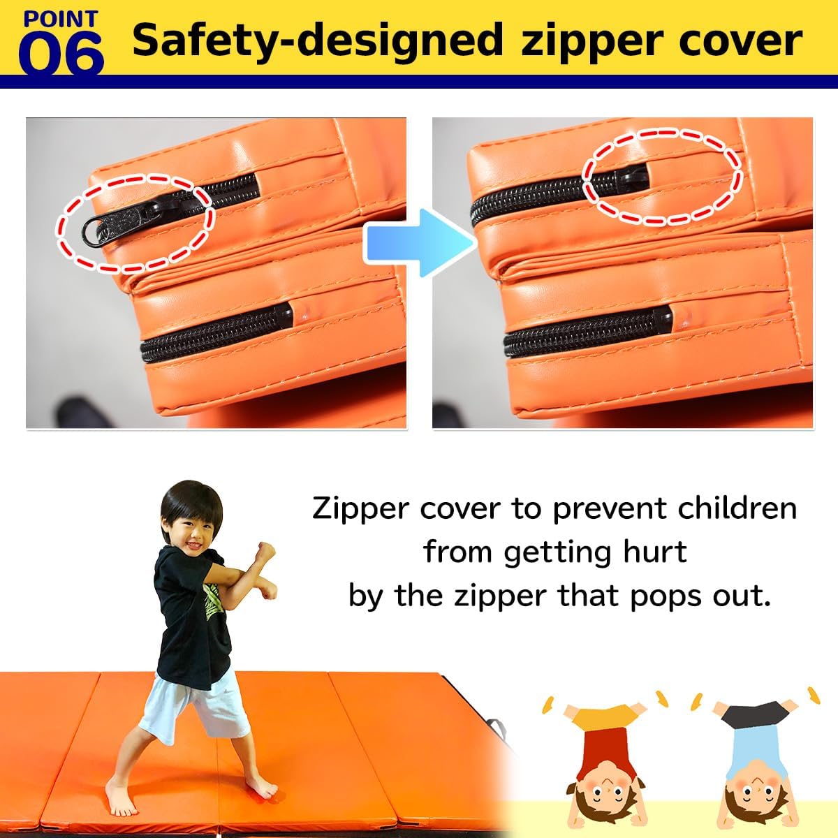 KaRaDaStyle Gymnastics Mat Folding Stretch Mats 71"x31"x2" Exercise Muscle Training Children Play Horizontal Bar Mat Yoga Sports Soundproof Home Use