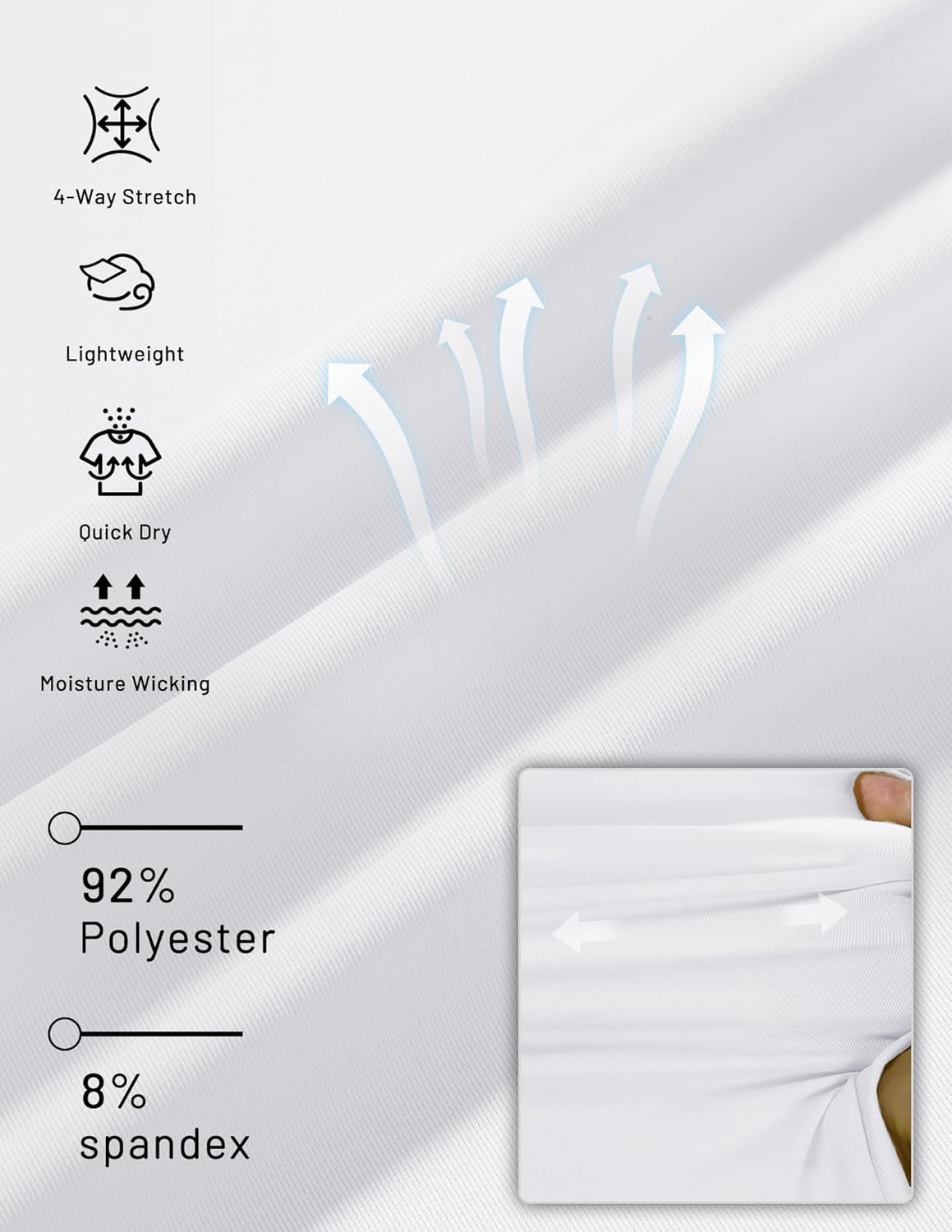 MIER Men's Dry Fit Workout T-Shirts Athletic Running Tee Short Sleeve Crew Neck Gym Tops, Polyester, Moisture Wicking