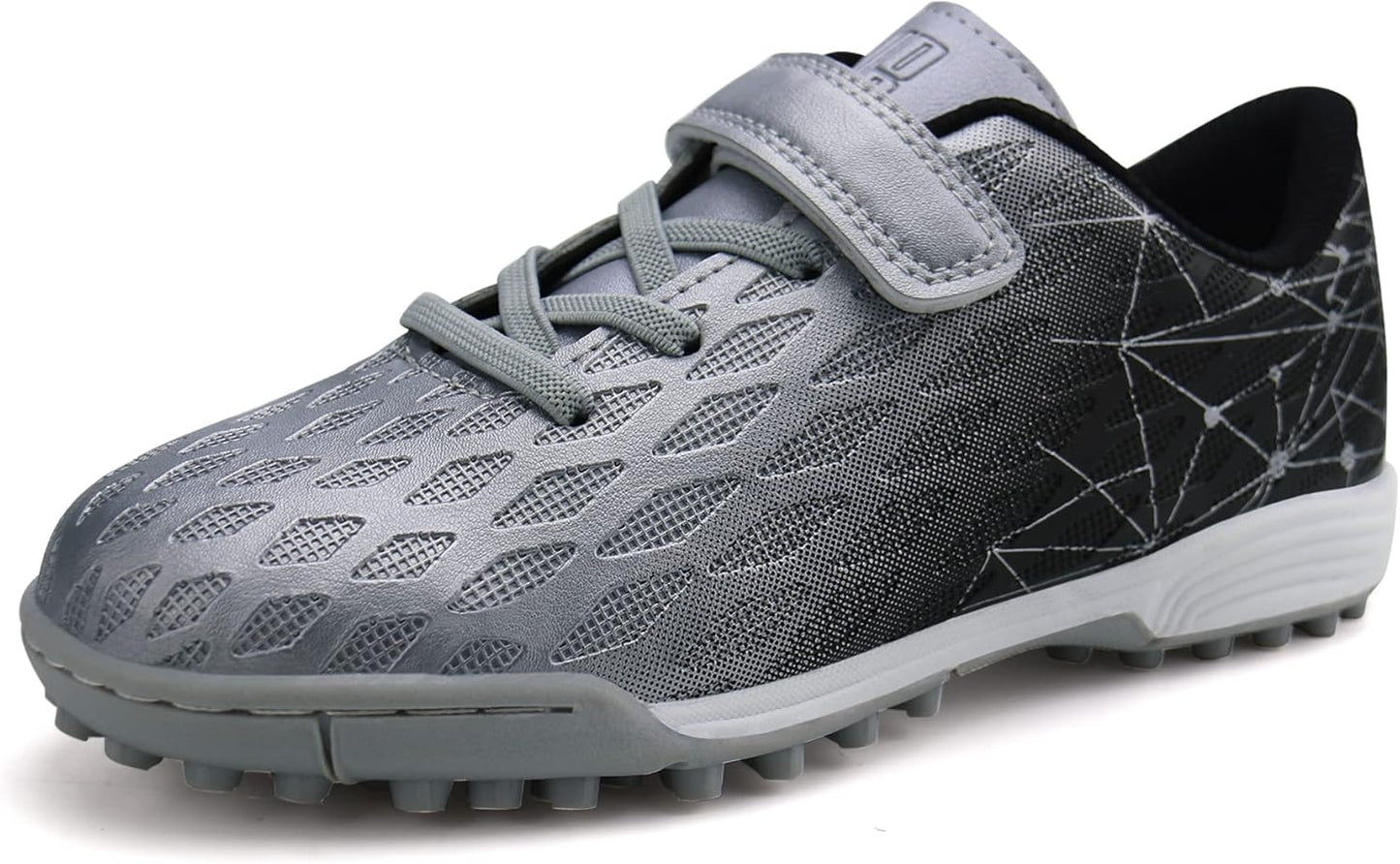 brooman Kids Indoor Soccer Shoes Boys Girls Soccer Cleats Athletic Turf Shoes