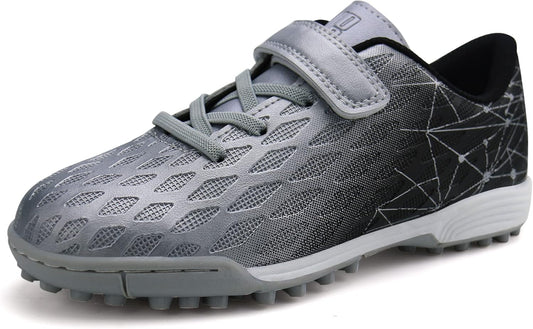 brooman Kids Indoor Soccer Shoes Boys Girls Soccer Cleats Athletic Turf Shoes