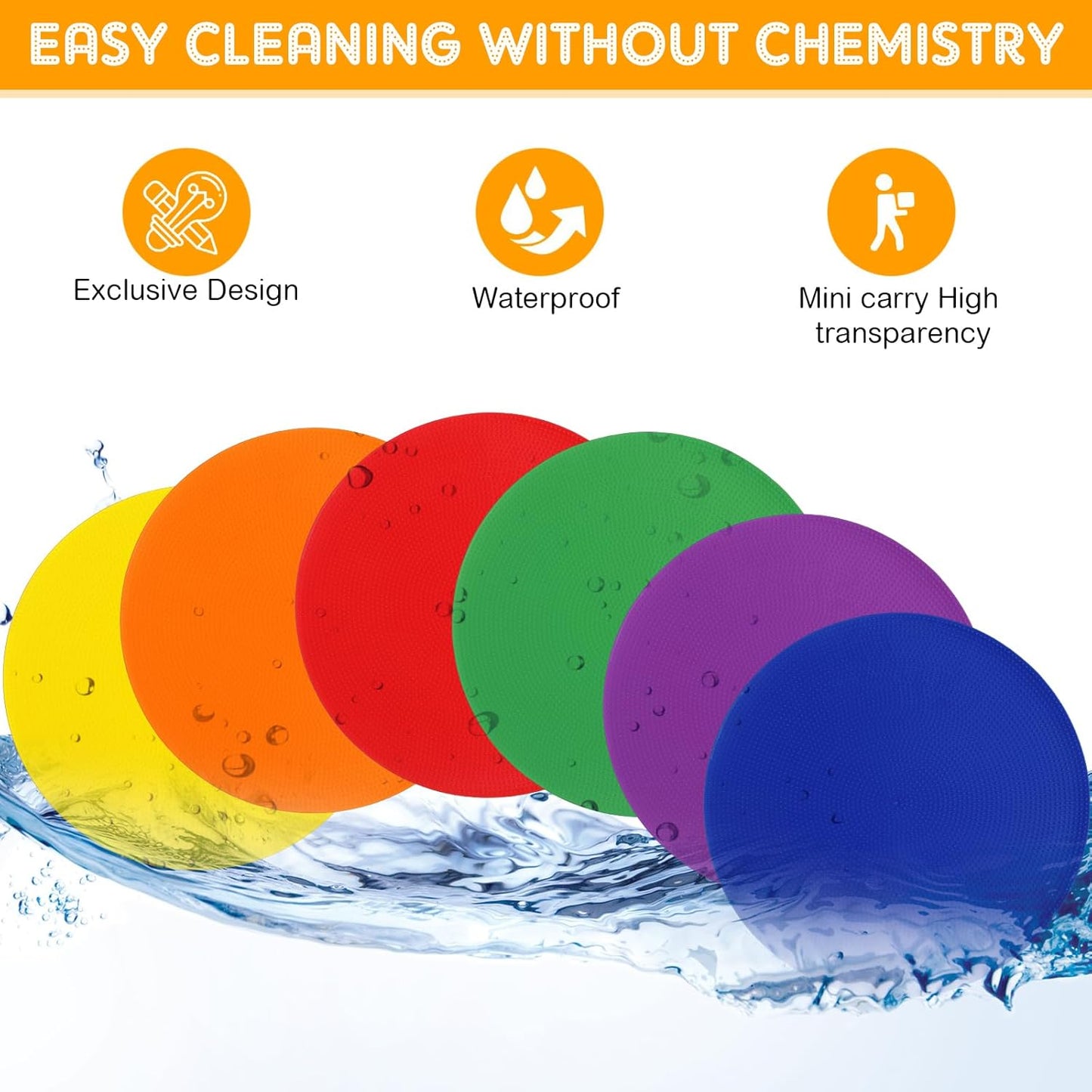 TPE Floor Spot Markers Dots for Gym Flat Non Slip Spot Marker Dance Dot for Classroom Gym Sports Soccer Basketball Agility Training Field Marking Equipment