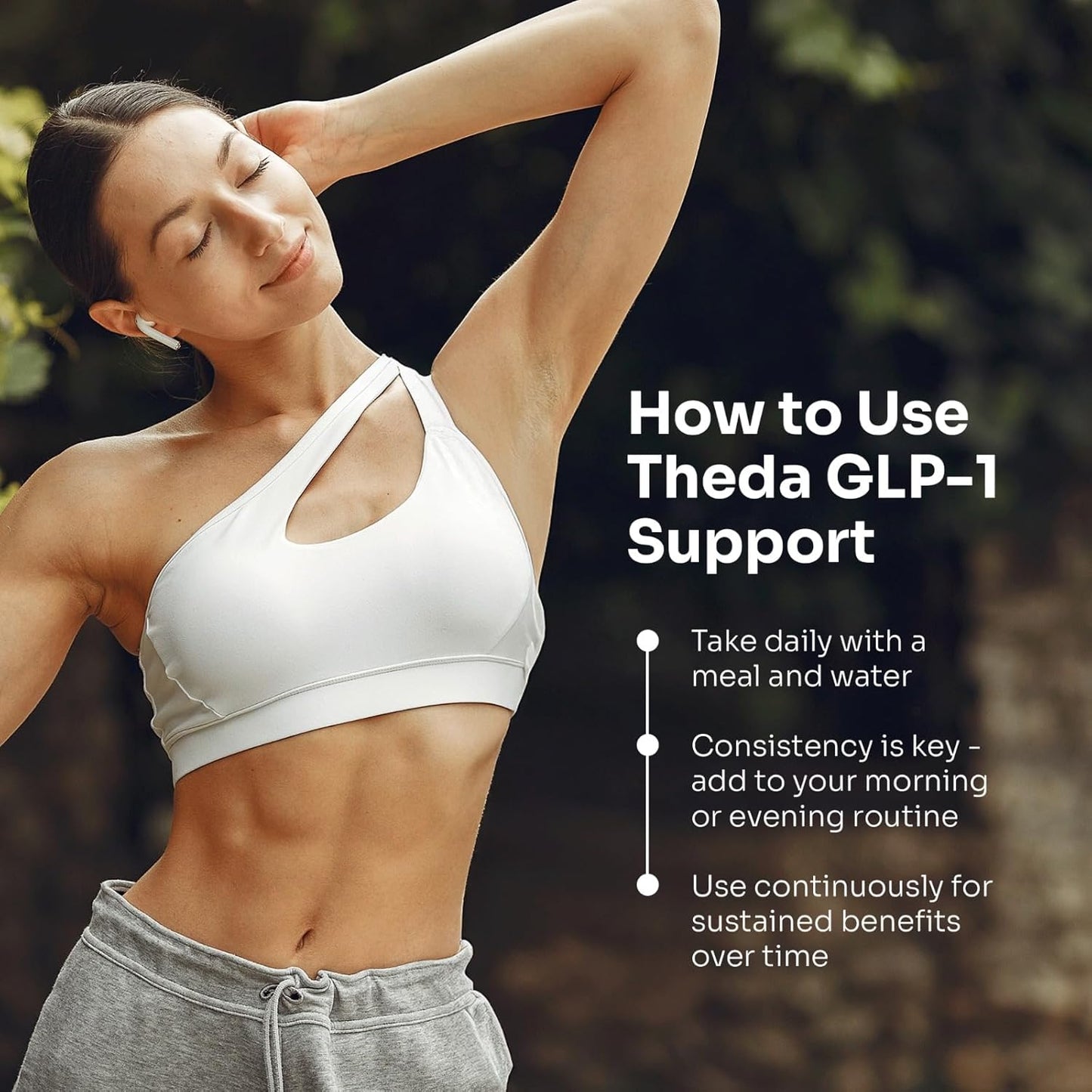 THEDA GLP-1 Supplement Weight Loss for Women and Men - Clinically Studied Metabolism Booster, Expert Formulated and Patented to Support GLP1 Production Naturally (30 Day Supply, 60 Capsules)