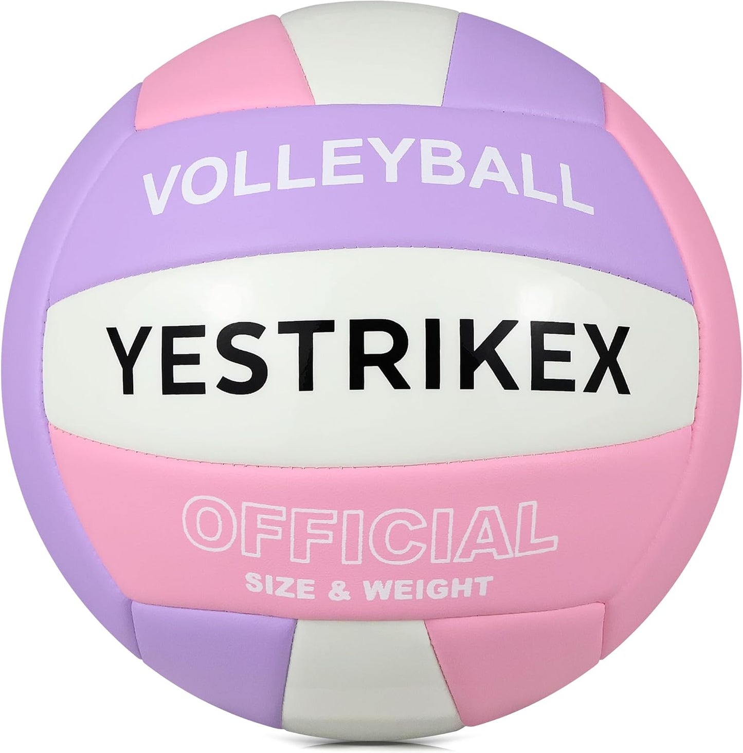 Official Size 5 Glow in The Dark Volleyball, Fluorescent Light Night Volleyball Soft Indoor Outdoor Volleyball Gift Luminous Night Light Ball for Game Gym Training Beach Play with Pump Kit