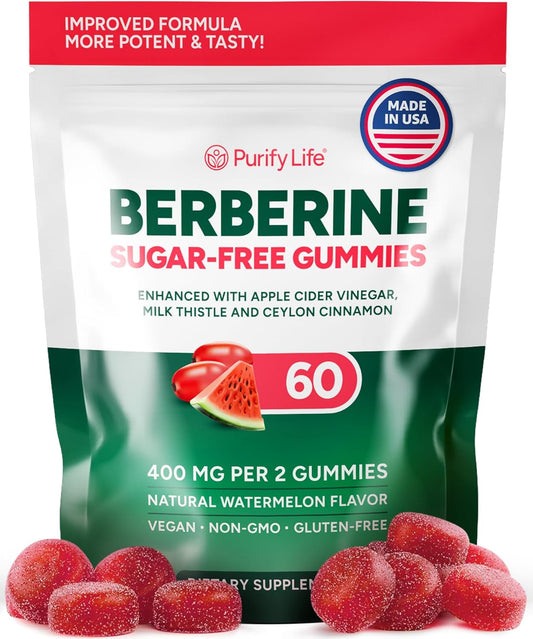 Upgraded Keto Berberine Complex Gummies (Sugar-Free) w Ceylon Cinnamon, Milk Thistle, ACV [AMPK Metabolic Activator] Berberine Supplement for Metabolism, Energy, Gut Health, Fasting, Body Mass Control