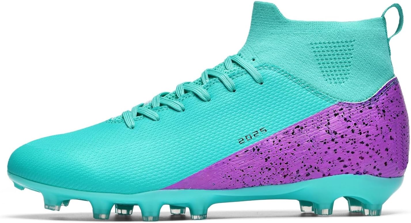 Soccer Cleats for Mens Womens Indoor Soccer Shoes Unisex Baseball Turf Shoes Youth Rugby Shoes Adult AG FG TF Football Boots Wide Training Sneaker