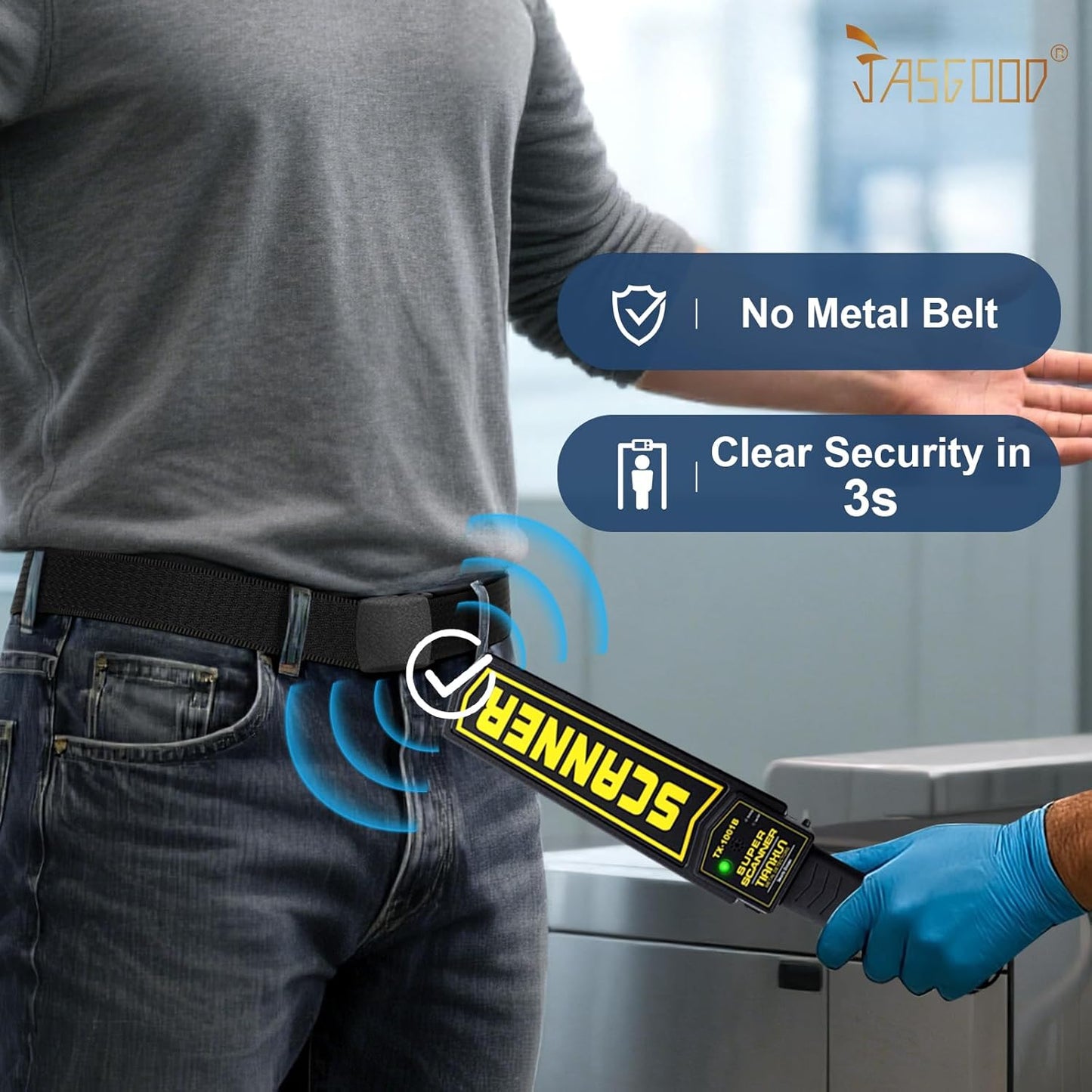 JASGOOD Nylon Canvas Breathable Military Tactical Men Waist Belt With Plastic Buckle