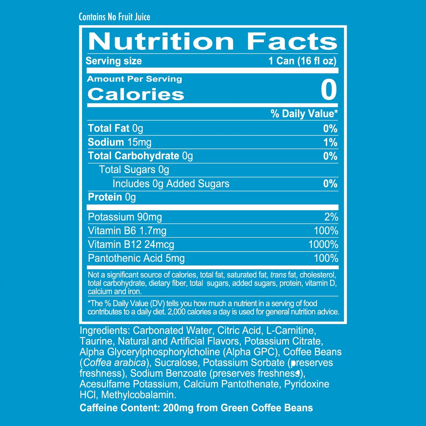 REDCON1 Energy High Performance Drink, Vice City - Zero Sugar Energy Drink with Alpha GPC Nootropic - 200mg of Natural Caffeine from Green Coffee Beans - Vitamin B6, B12 & B5 to Boost Mood (12 ct)